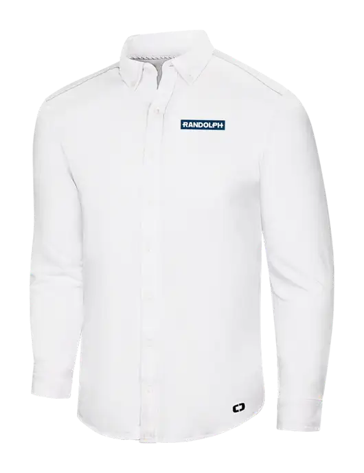 OGIO Bright White Modern Code Stretch Button-Up Shirt w/Randolph Embroidered Logo