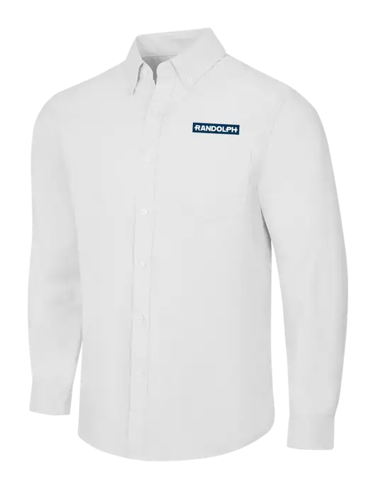 White SuperPro Oxford Shirt w/Randolph Embroidered Logo