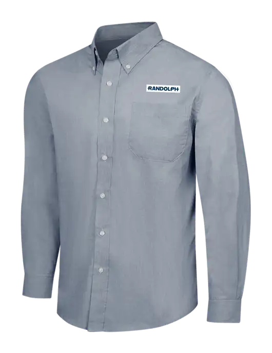 Navy Frost Crosshatch Easy Care Shirt w/Randolph Embroidered Logo