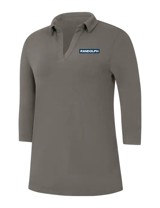 Womens Dark Grey Luxe Knit Tunic w/Randolph Embroidered Logo