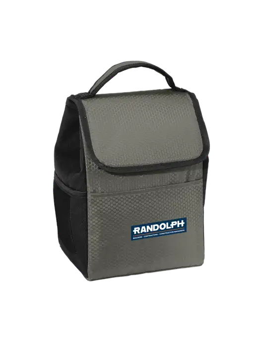 Lunch Bag Grey/Black Cooler w/Randolph Screen Print Logo