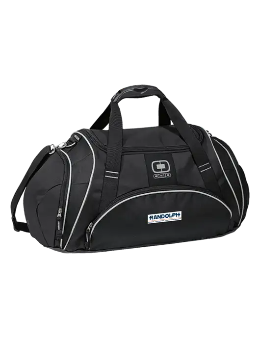 OGIO Black Crunch Duffel
 w/Randolph Screen Print Logo