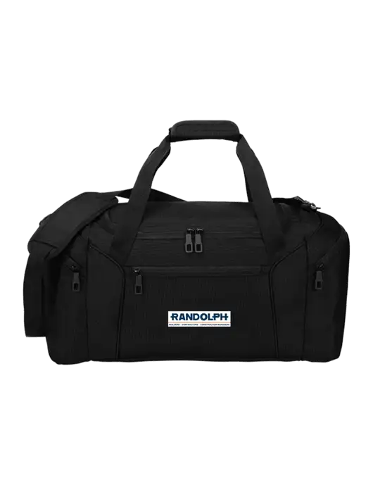 Slim & Lite Black Duffel    w/Randolph Screen Print Logo