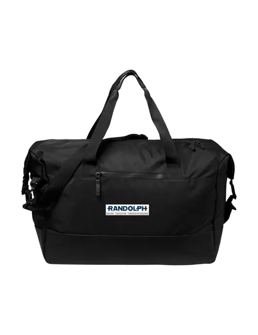 Mercer+Mettle Black Weekender Duffel w/Randolph Screen Print Logo