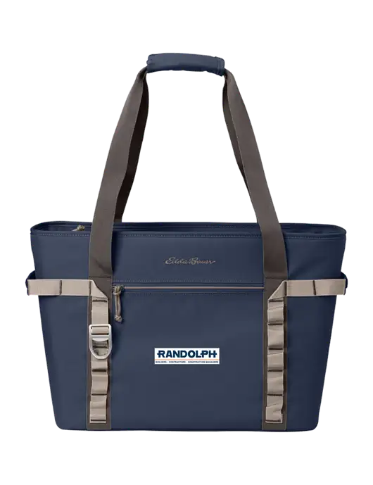 Eddie Bauer Navy Max Cool Tote Cooler  w/Randolph Screen Print Logo